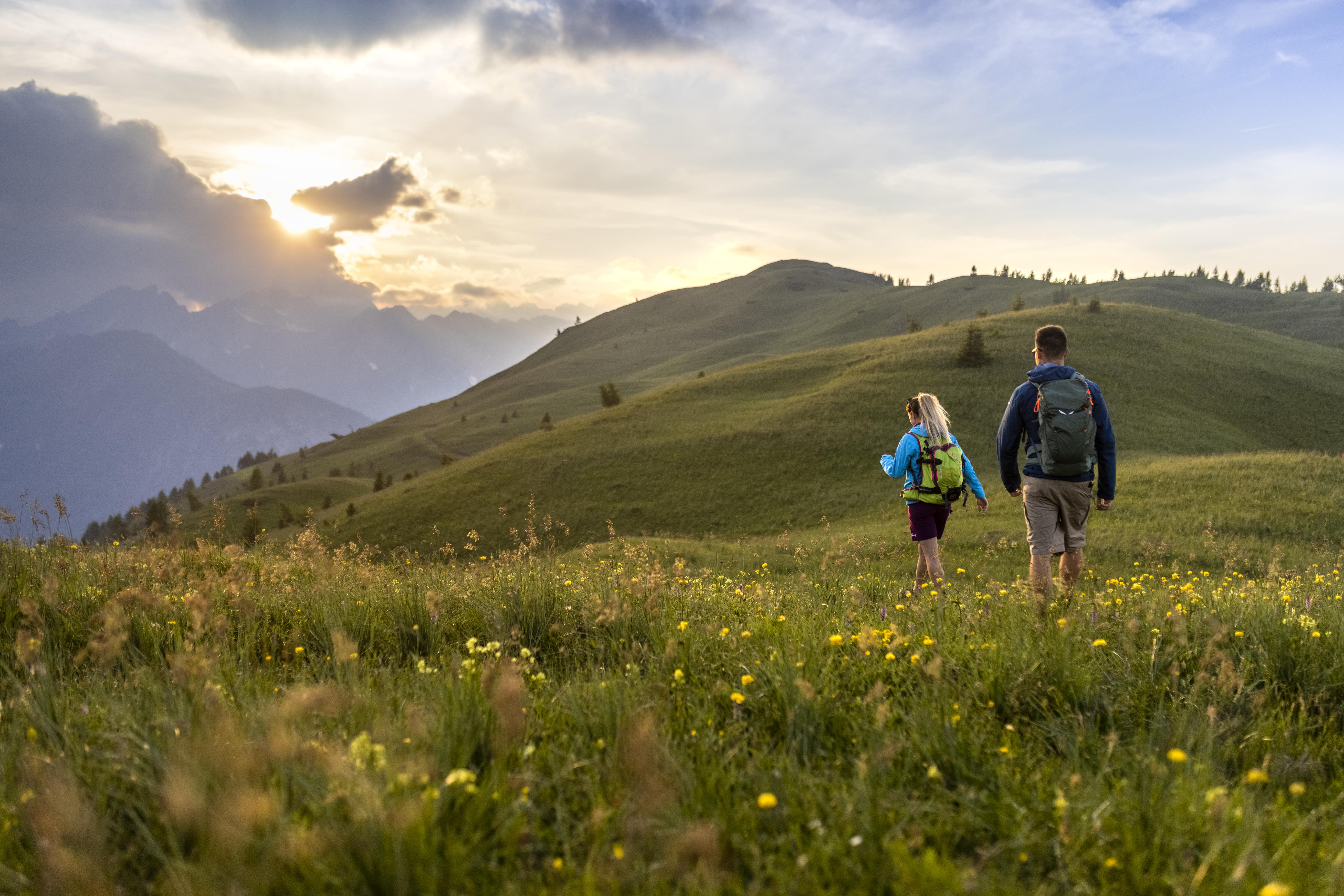 Hiking on the Gailtaler Mussen in Carinthia means colourful and gentle mountain meadows and fantastic views.