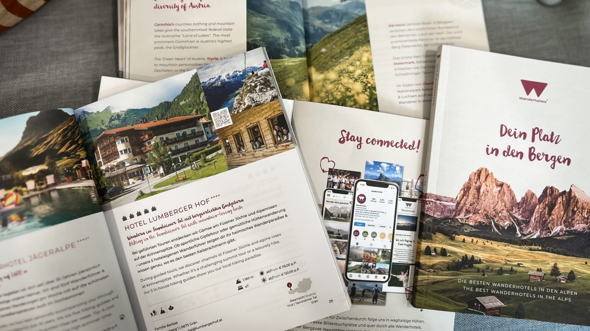 Der neue Hotelguide der Wanderhotels zeigt die besten alpinen Wanderhotels und Wanderregionen